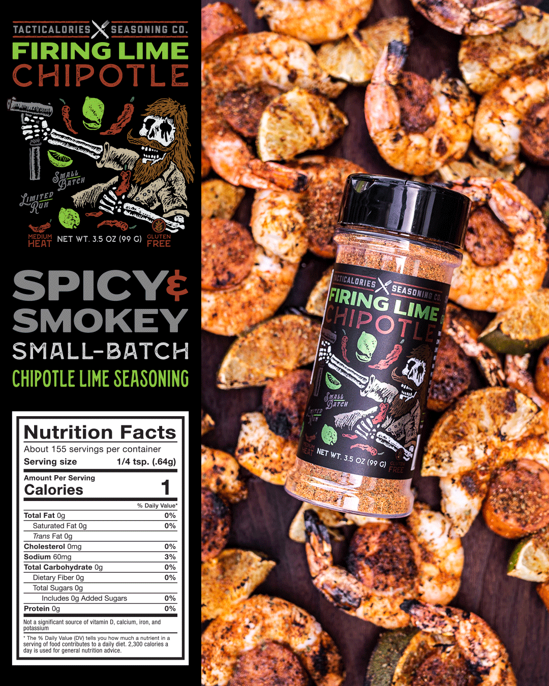 Chiptole Lime Taco Seasoning smoky and spicy – Chicago Johnnys